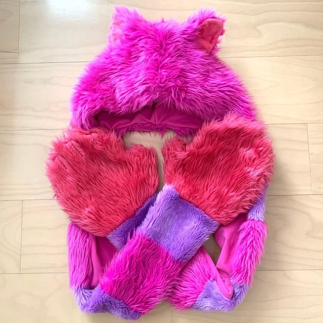 専用」 【ディズニー】チシャ猫 マフラーキャップ ファンキャップ