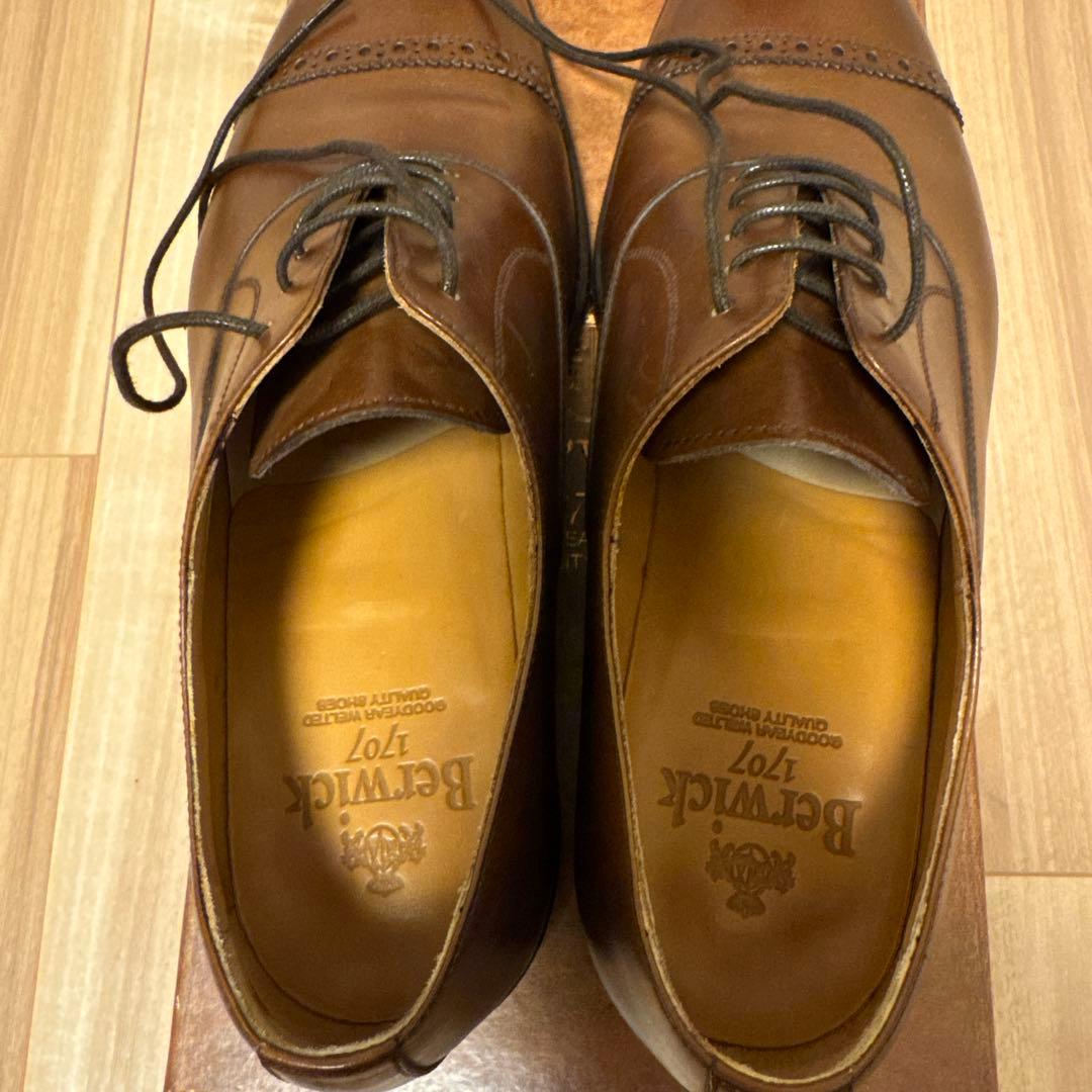 【Berwick】27.0cm(UK8)ビジネスシューズ 革靴 バーウィック