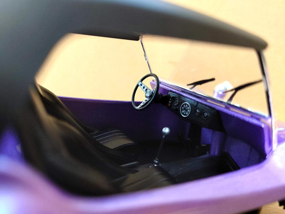 1/18 メイヤーズ マンクス バギー ソフトルーフ パープル ソリド製ミニカー