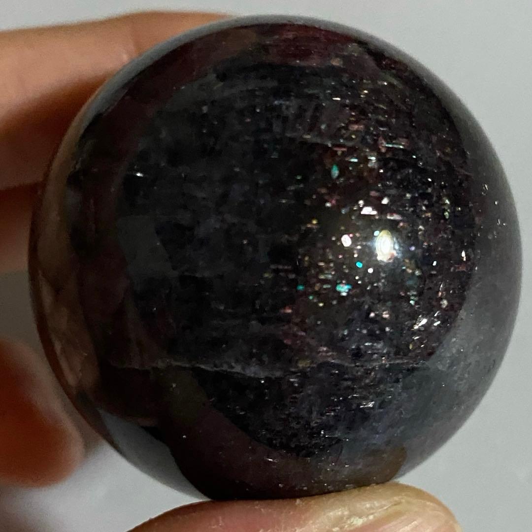 天然石 アイオライトサンストーン スフィア 丸玉