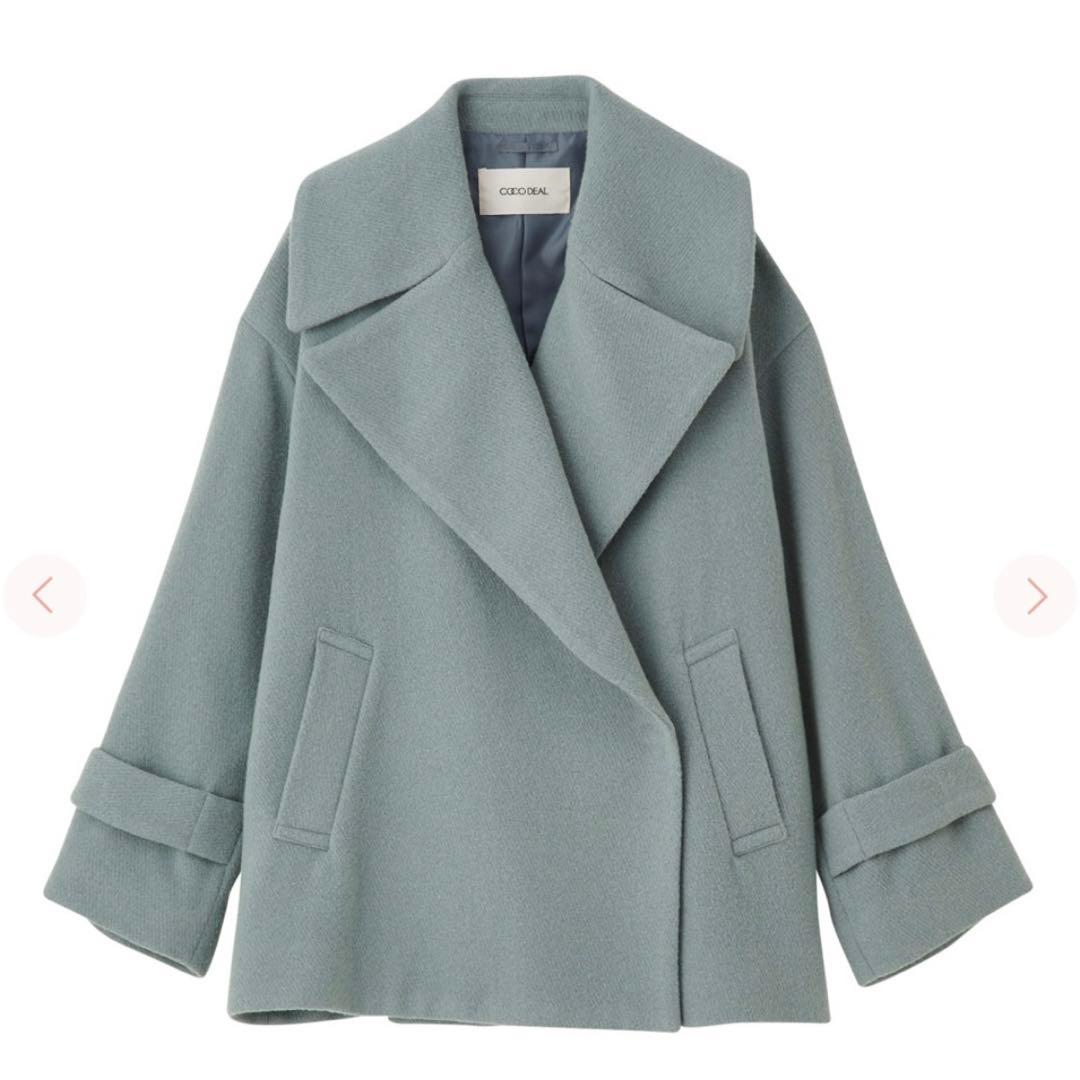 COCO DEAL ショートワイドカラーコート