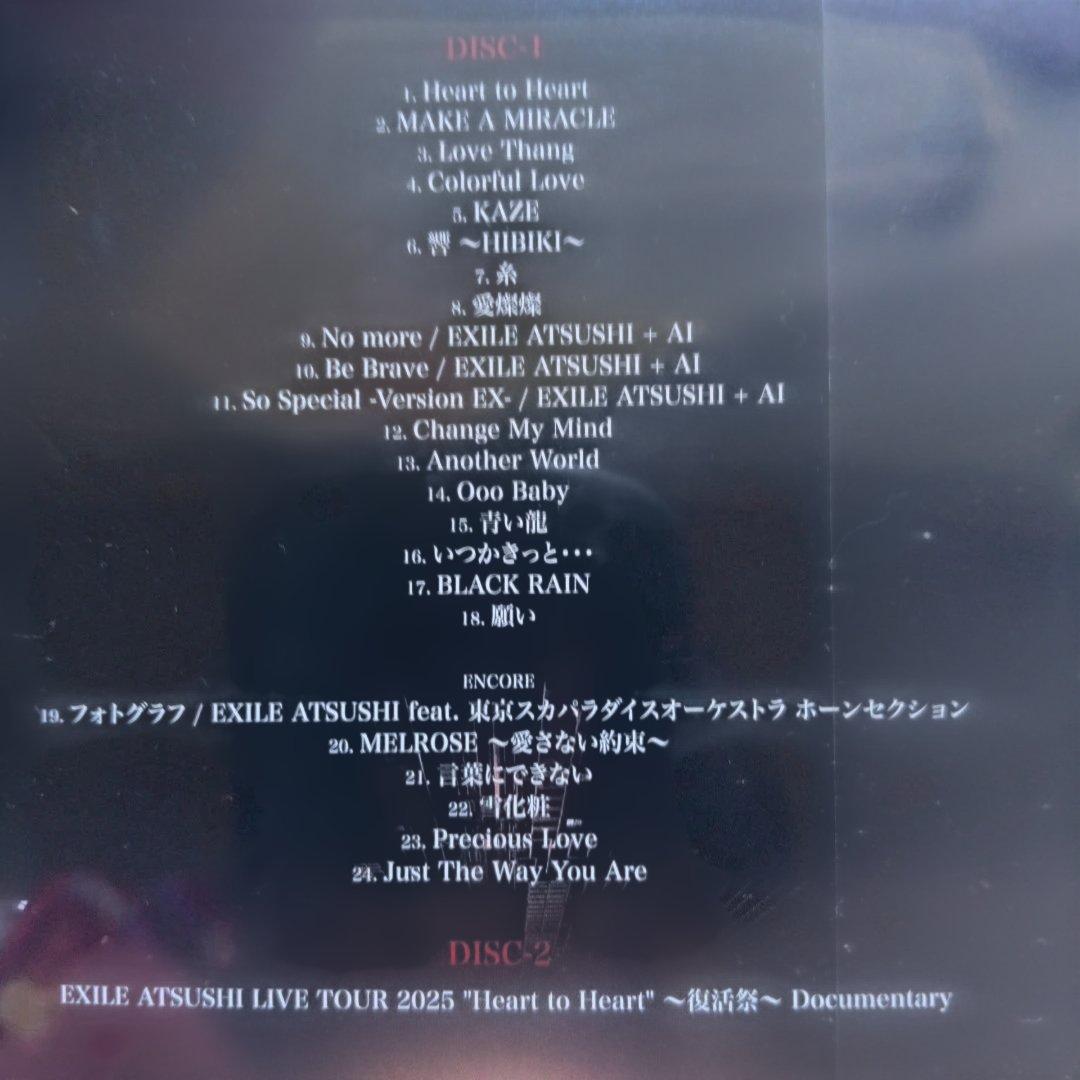 EXILE ATSUSHI Heart to Heart 2DVD
