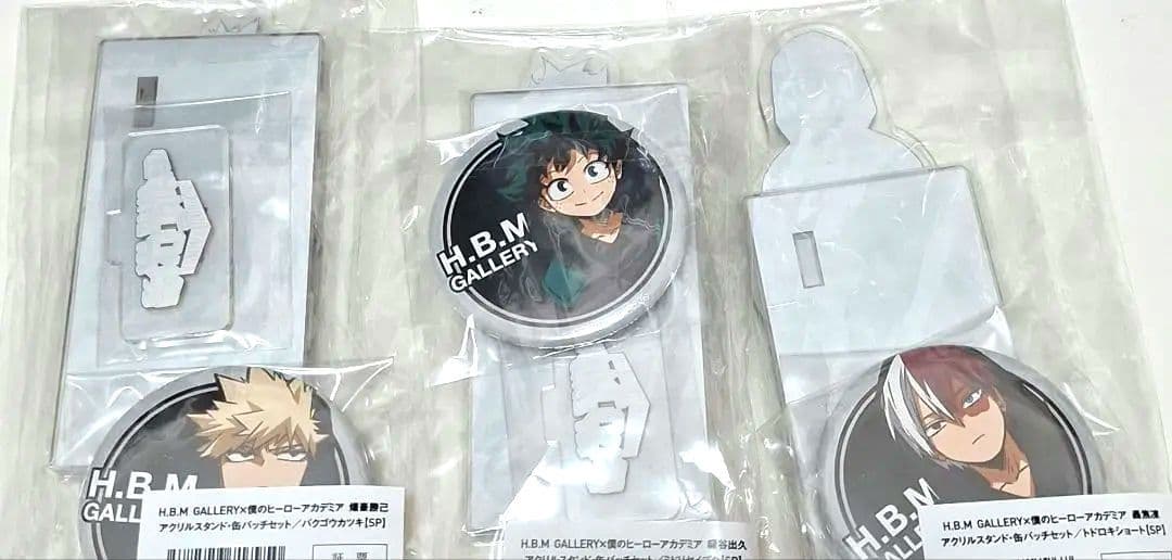 僕のヒーローアカデミア ZOZOTOWN アクリルスタンド 缶バッジ セット