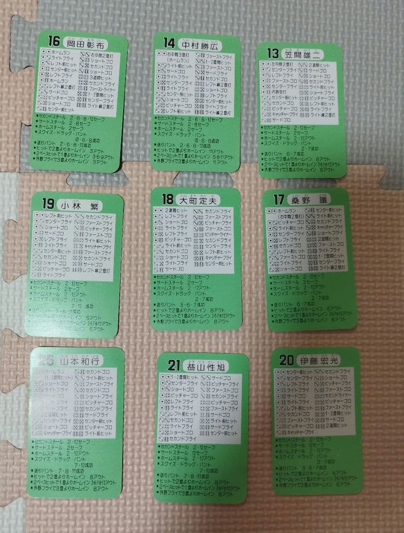 タカラプロ野球カード56年度阪神タイガース