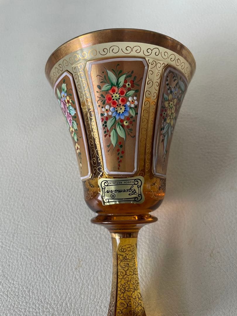 エーゲルマン ハンドベル 呼び鈴 チェコ共和国 製 ボヘミアガラス