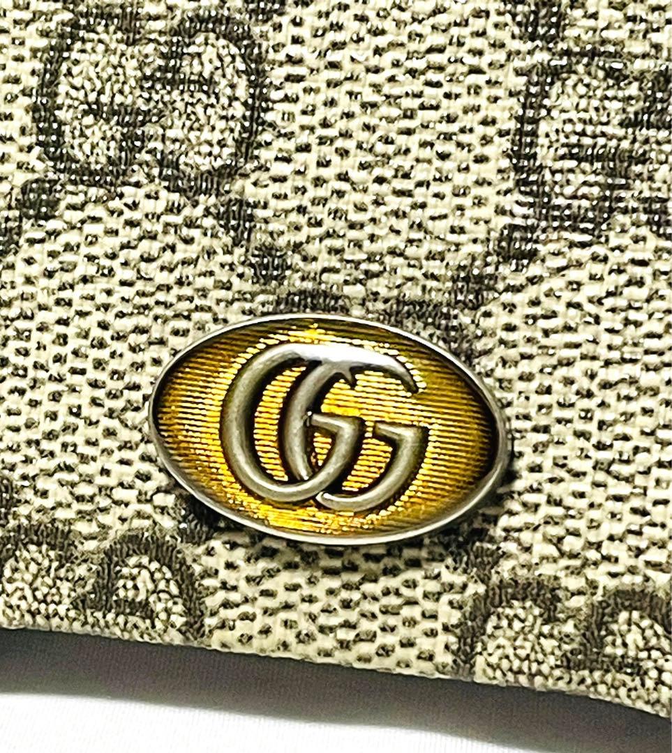 極美品☆グッチ モバイルケース GG シマ iPhone13 PRO Max