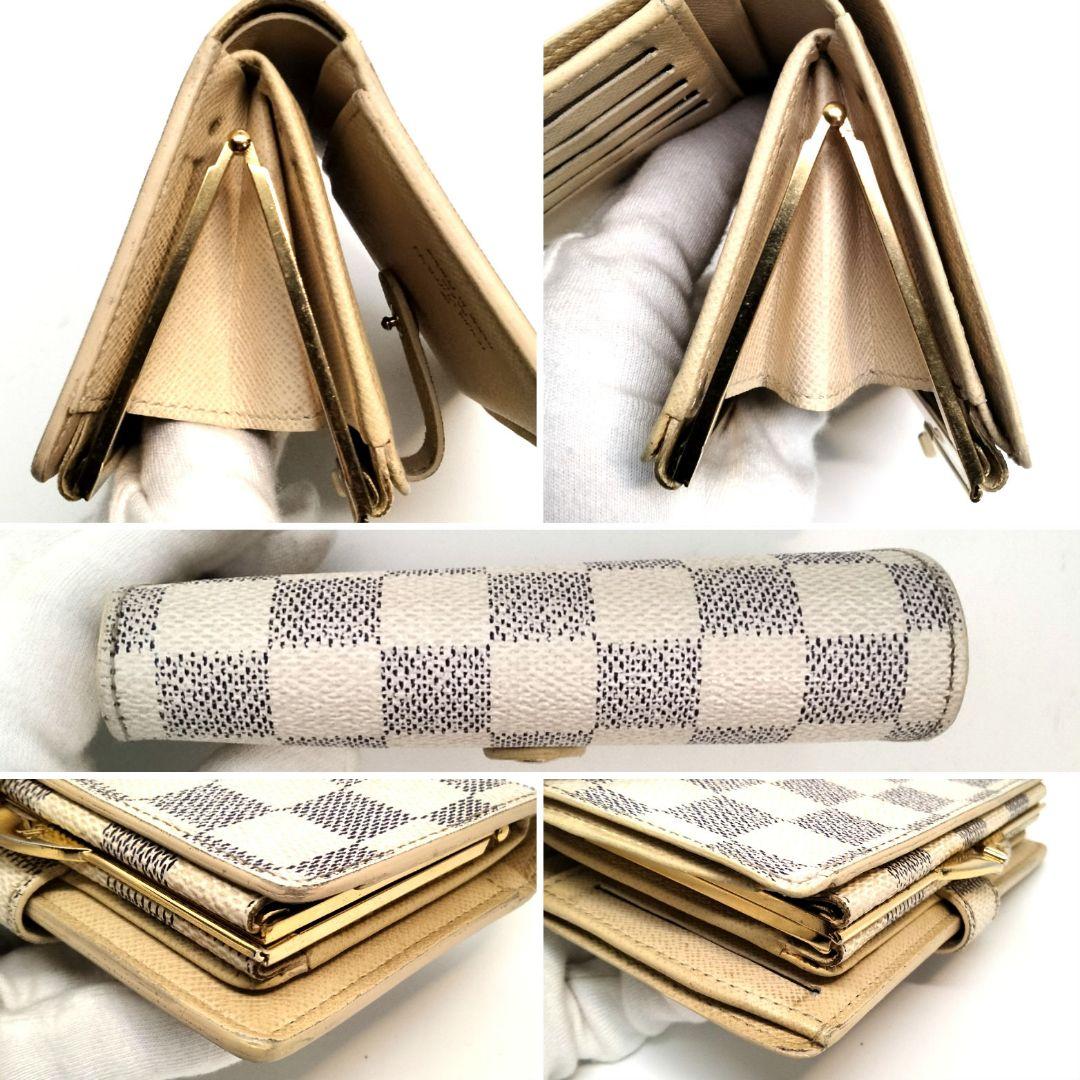 専用ルイヴィトン アズール ダミエ ポルトフォイユ・ヴィエノワ がま口