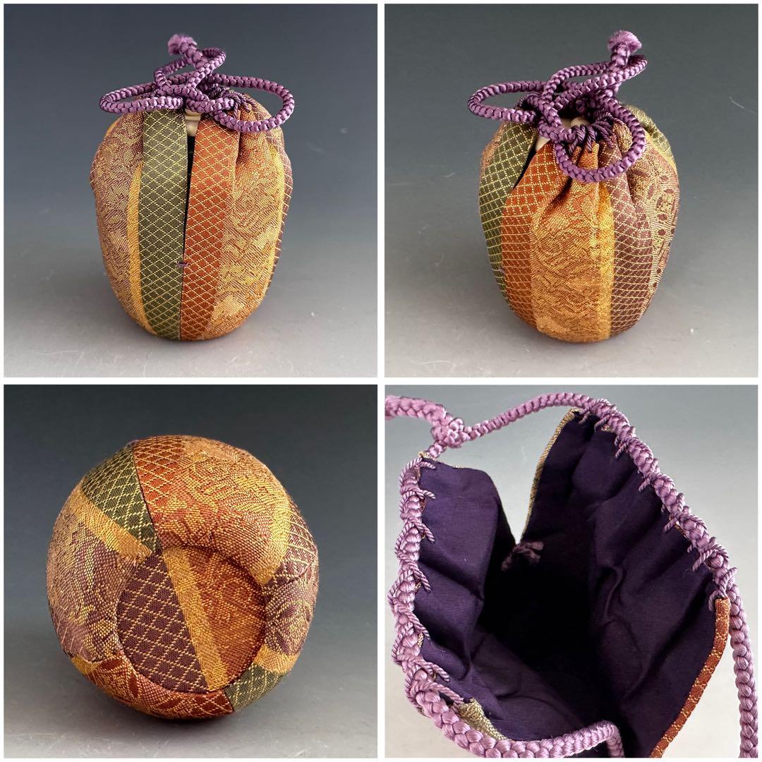 茶道具 肩付 茶入 濃茶器 宮川香雲 共箱 京焼 仕服付