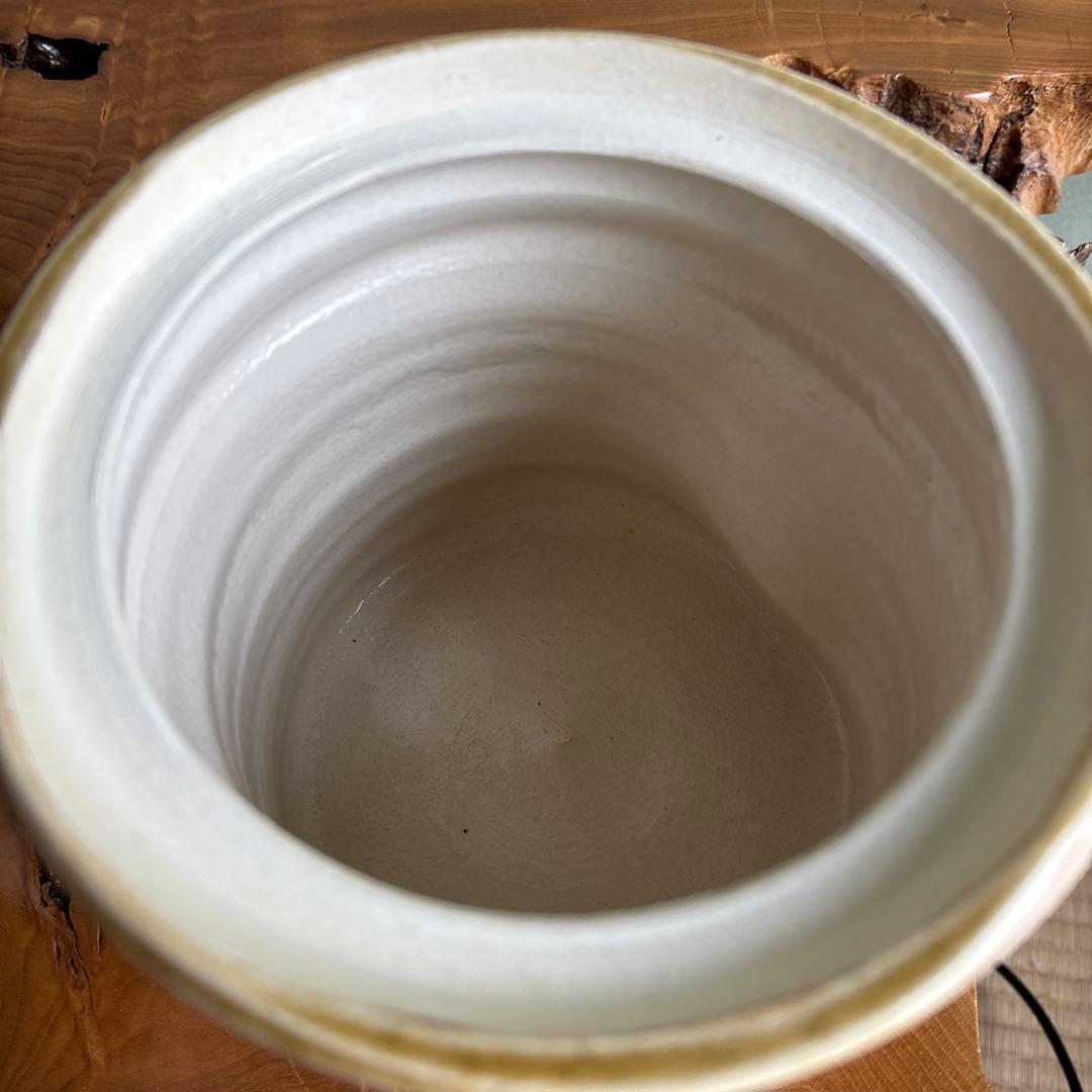 黄瀬戸 水指 野田東山(野田浅之進) 長曽窯 茶道具 共箱 - メルカリ