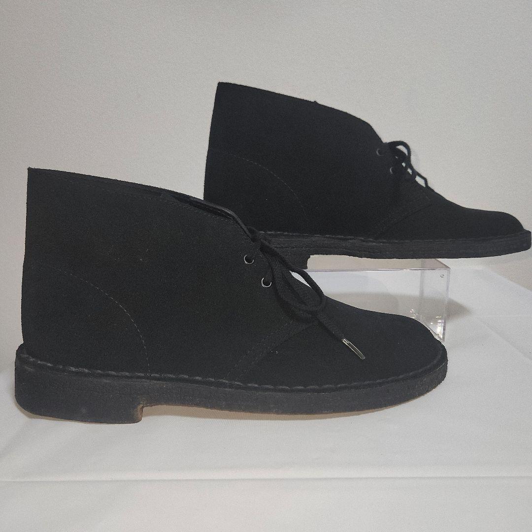 【美品】クラークス デザートブーツ スウェード ブラック 25.5