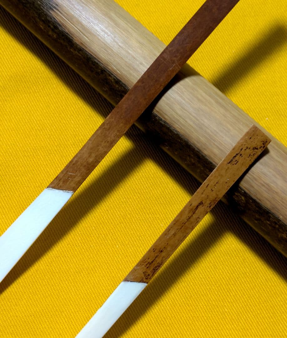 閉店売り尽し】本煤竹挟継茶杓&菓子切2点セット 定