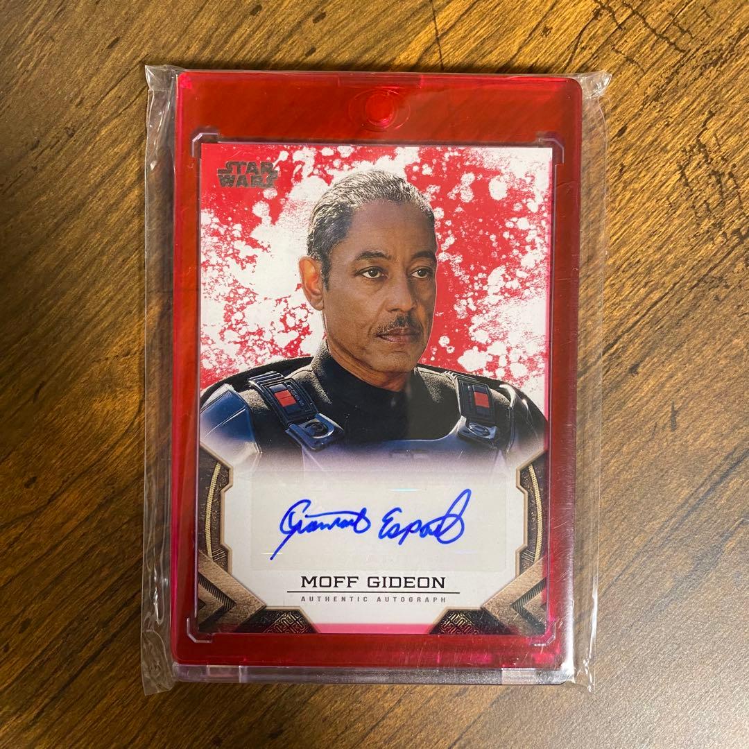 貴重マンダロリアンスターウォーズtopps モフギデオンサインカード
