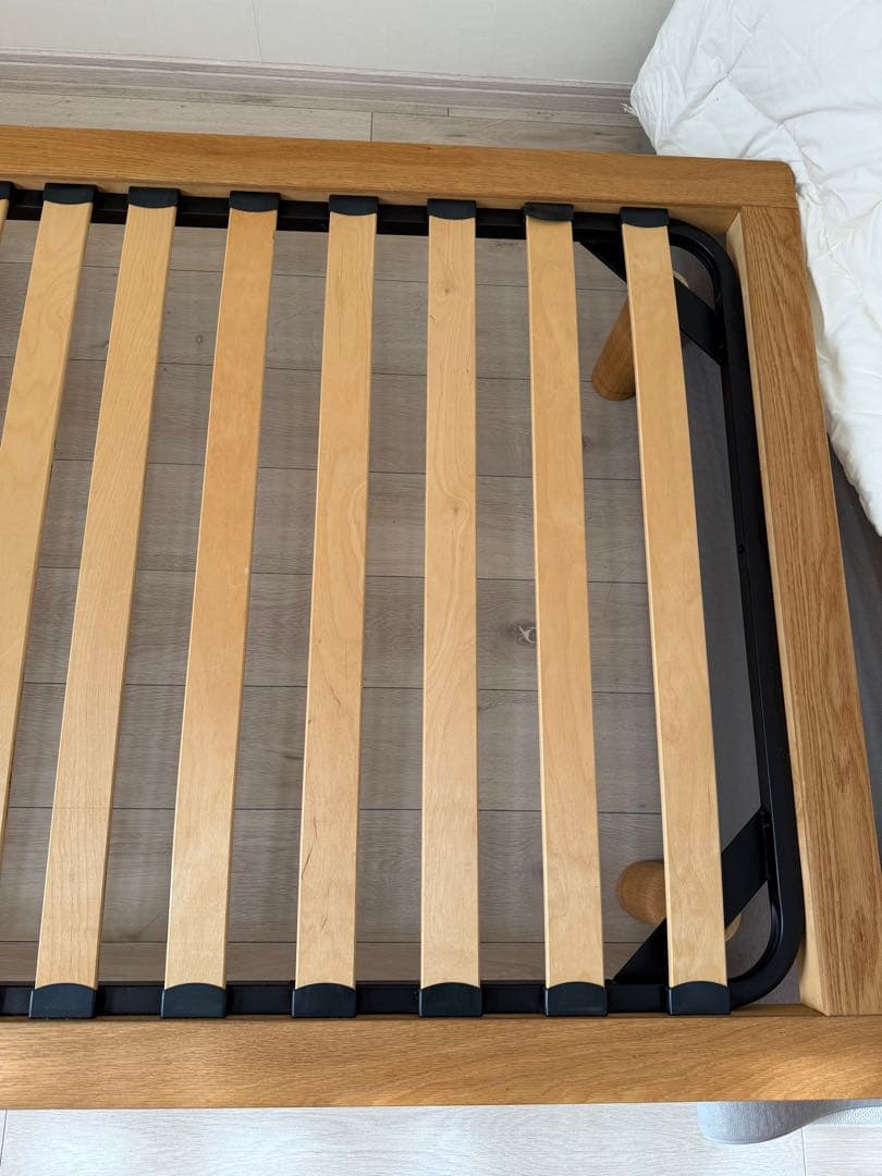 無印良品　ベッドフレーム　シングル　オーク