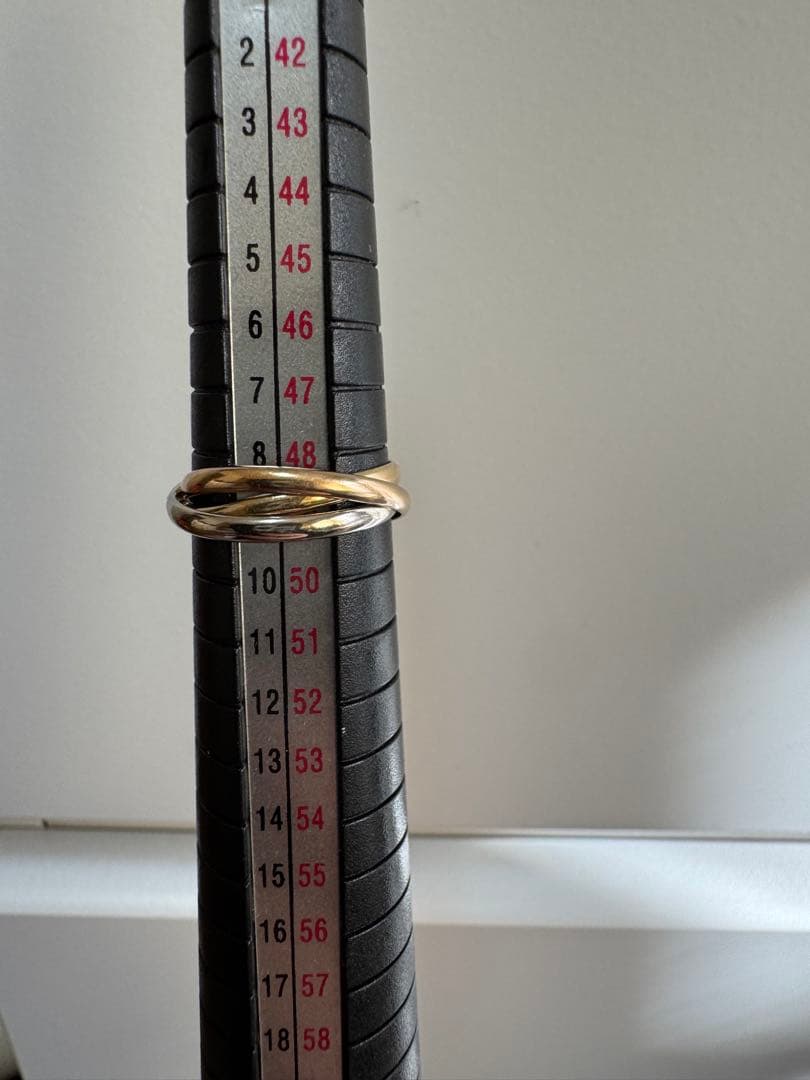 k18 pt 3連リング