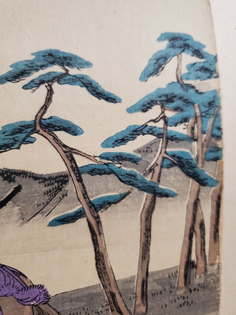 浮世絵版画】揚州周延 平敦盛一の谷の戦い 三枚続きUkiyo-e