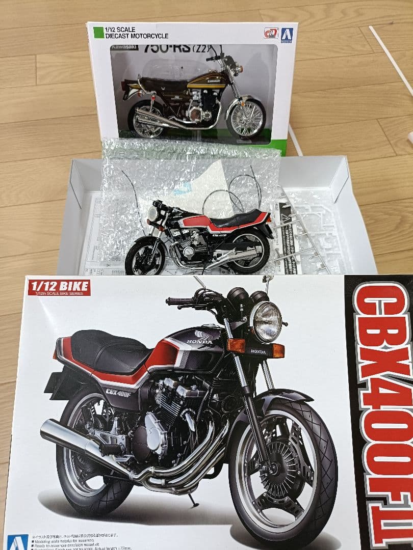 青島 1/12スケール Z2 750-RS 、CBX400 F2 （制作途中） - メルカリ