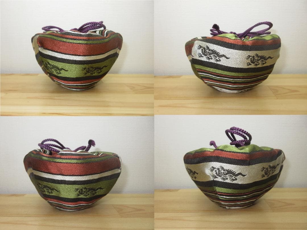 送料込【逢絢亭・新品】茶道具 仕覆 天目仕覆 正絹 龍麒麟文