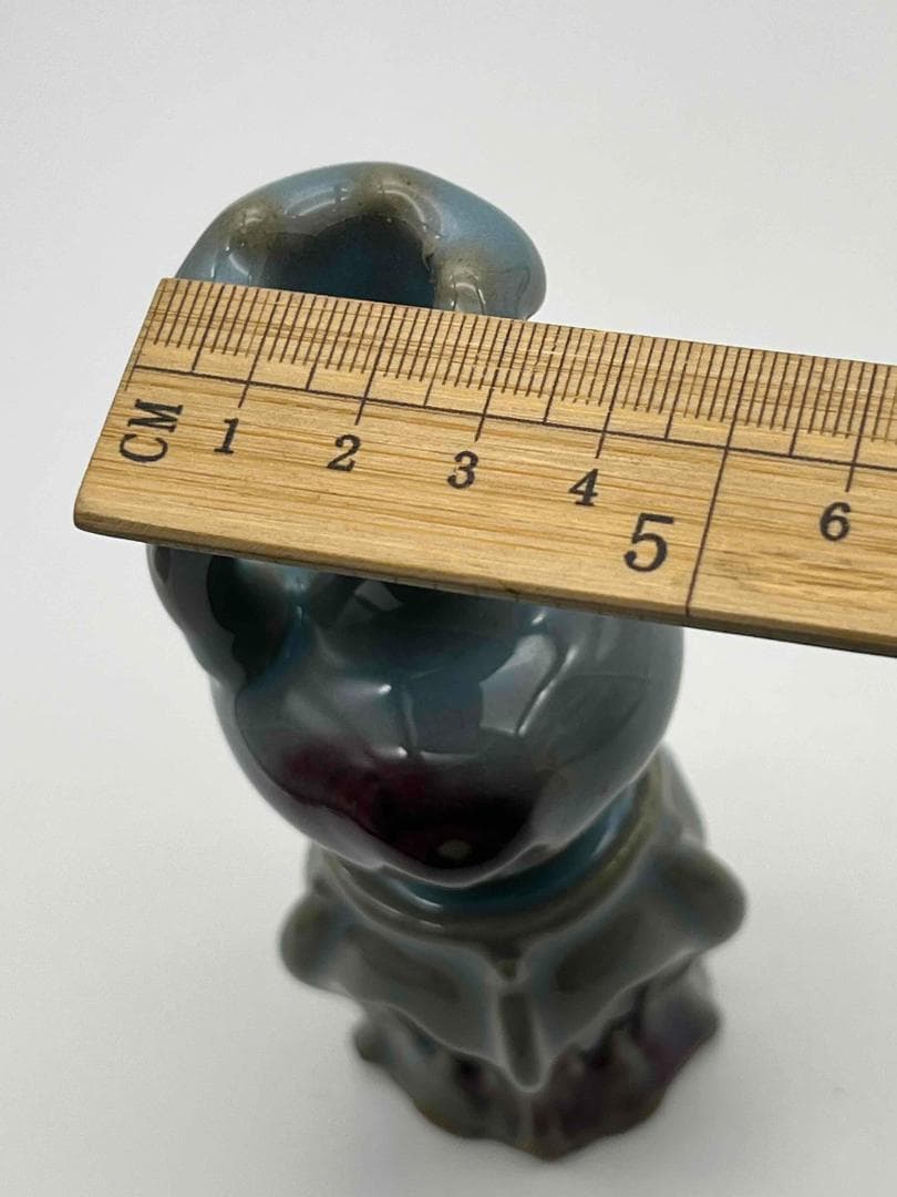 元時代 鈞窯 澱青釉紫斑花瓶型高台香炉 窯変釉 辰砂