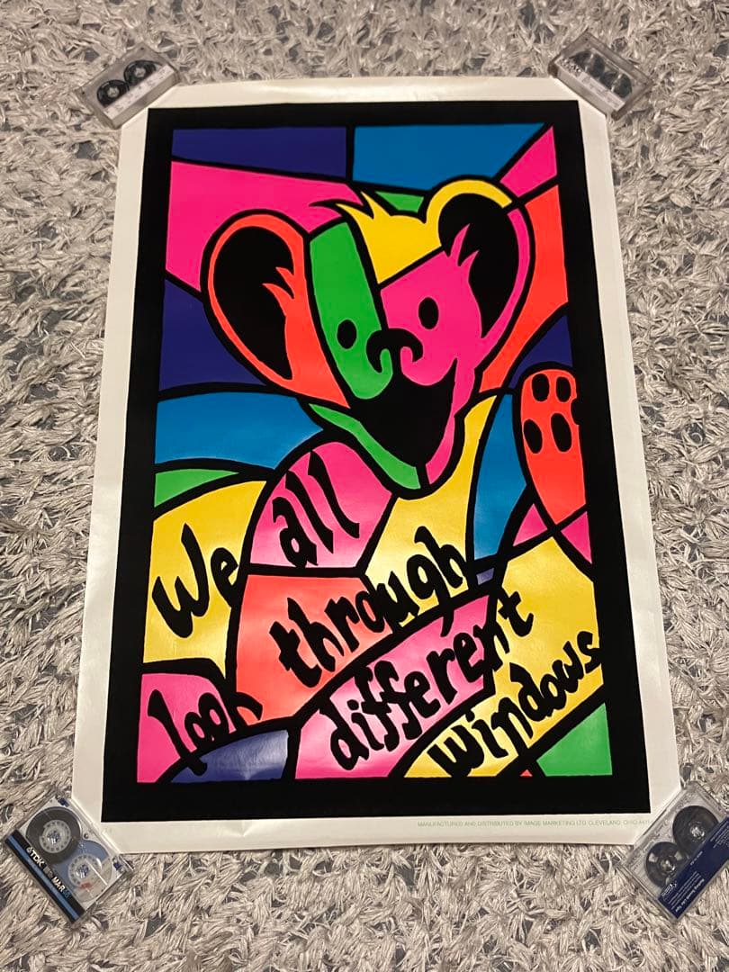 GreatfulDead グレイトフルデッドブラックライトポスター 希少品