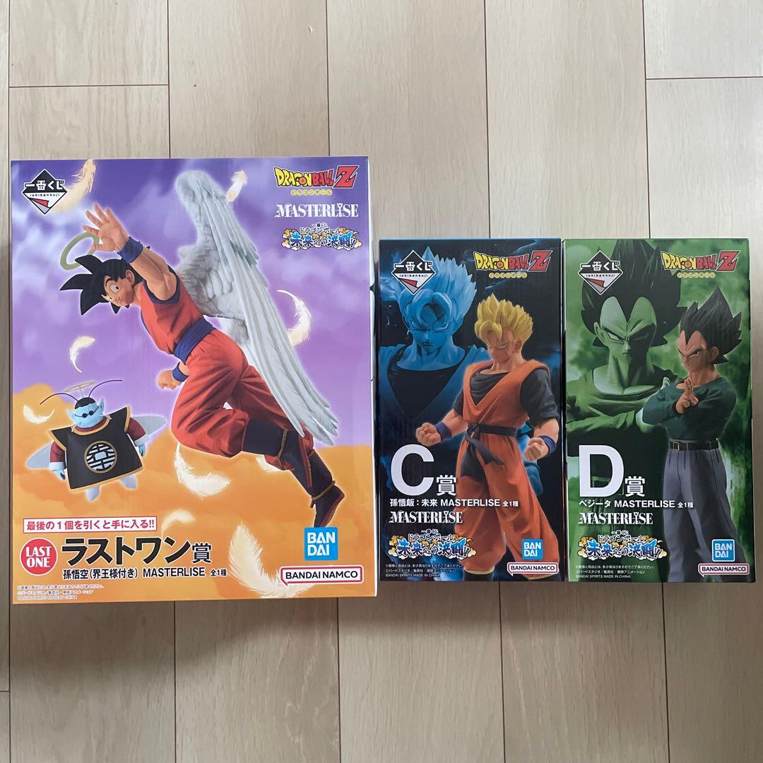 一番くじドラゴンボール未来の決闘！D賞ベジータとラストワン孫悟空