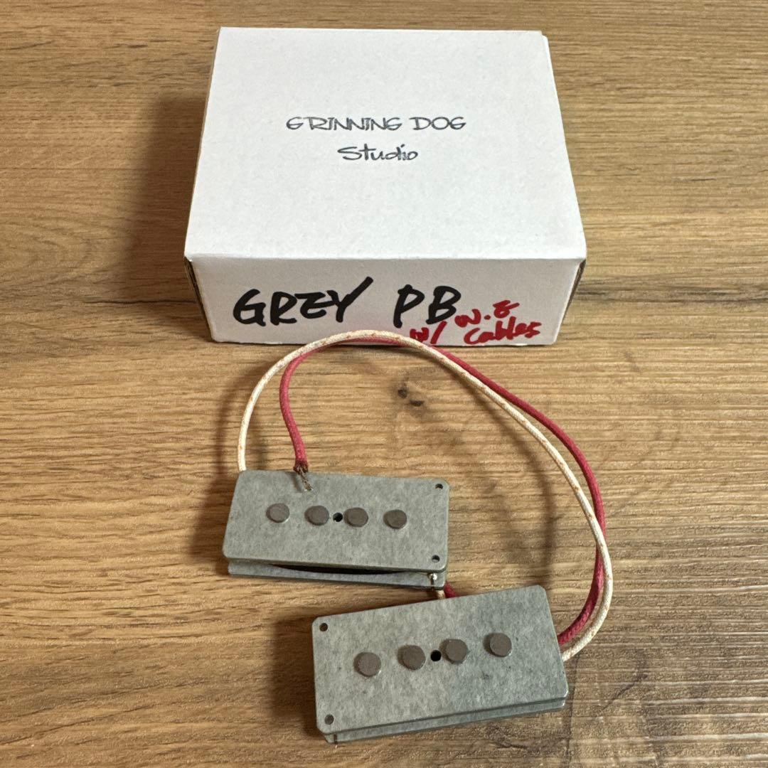 GRINNING DOG GREY Precision Bass PICKUP