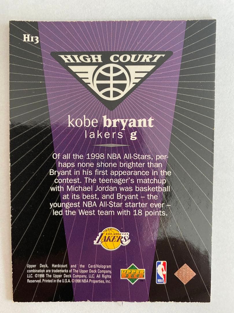その他 1998 Upper Deck KOBE High Court /1300