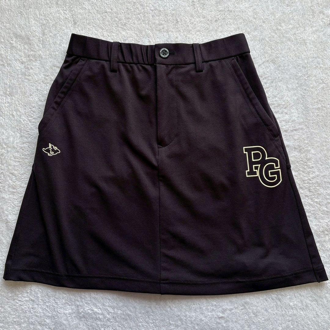 極美　2025　パーリーゲイツ　セットアップ　梨地　プリーツ　ポロ　スカート