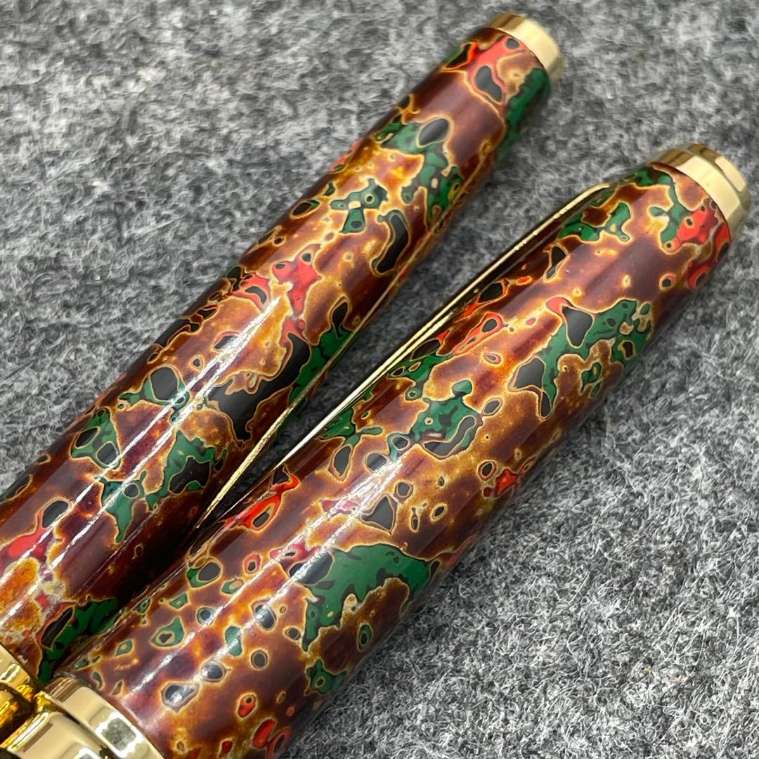 PE958□SAILOR 万年筆 日本の伝統工芸 津軽塗 万年筆 美品 桐箱付き