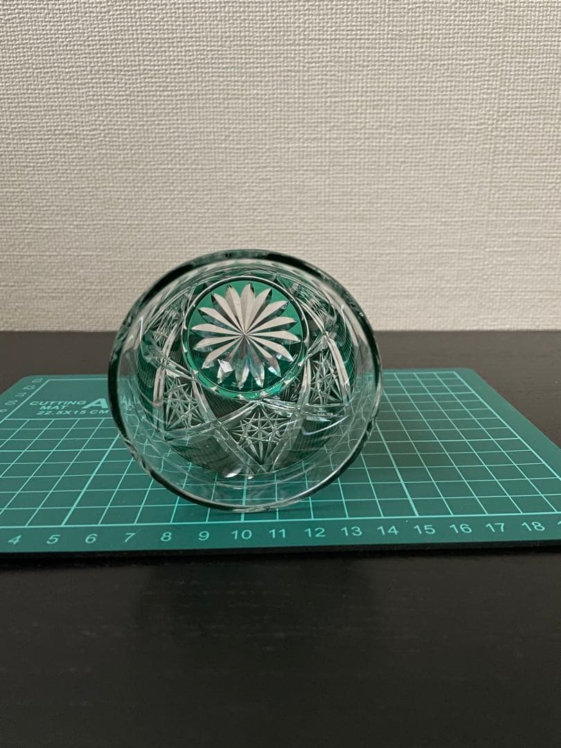 薩摩切子くもの巣タンブラー 伝統工芸品ツジガラス