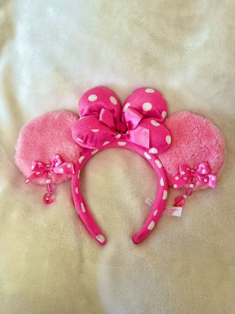 ディズニー カチューシャ ピンク ミニー イヤリング パルパルーザ 水玉