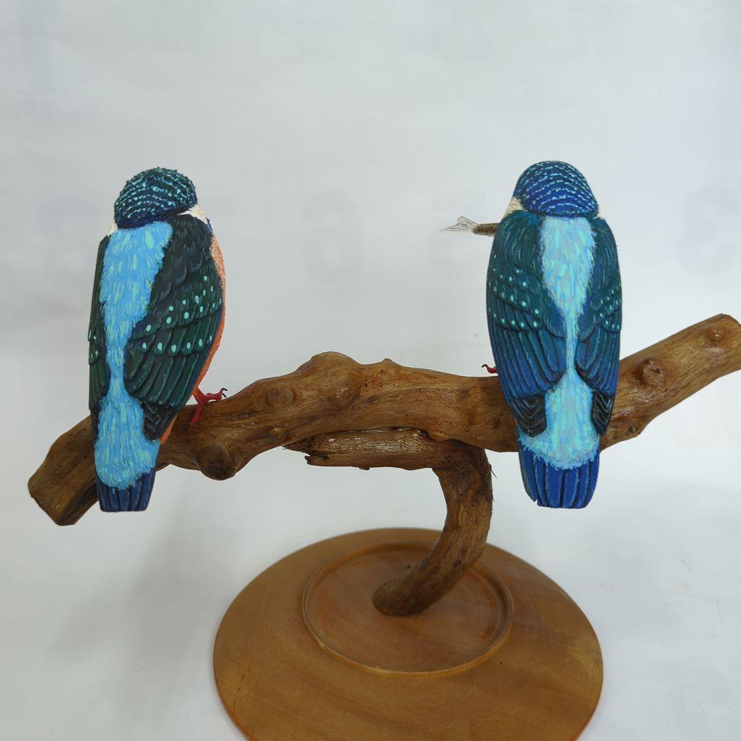 カワセミのバードカービング