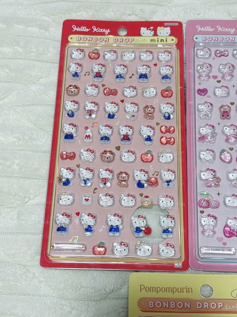 【正規品】サンリオ ボンボンドロップシール ミニ 7枚セット