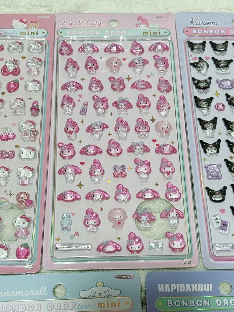 【正規品】サンリオ ボンボンドロップシール ミニ 7枚セット