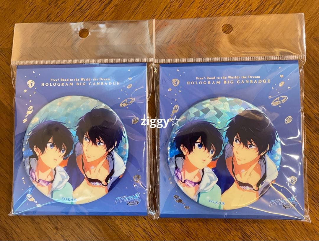 free! 缶バッジ 七瀬遙 ポストカード セット