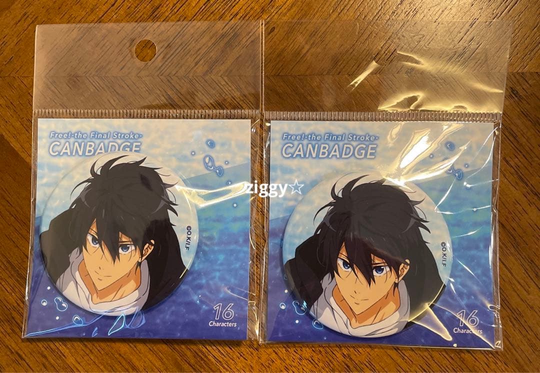 free! 缶バッジ 七瀬遙 ポストカード セット