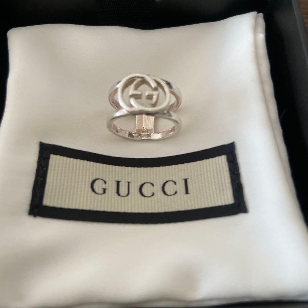 GUCCI ダブルGロゴ シルバーリング
