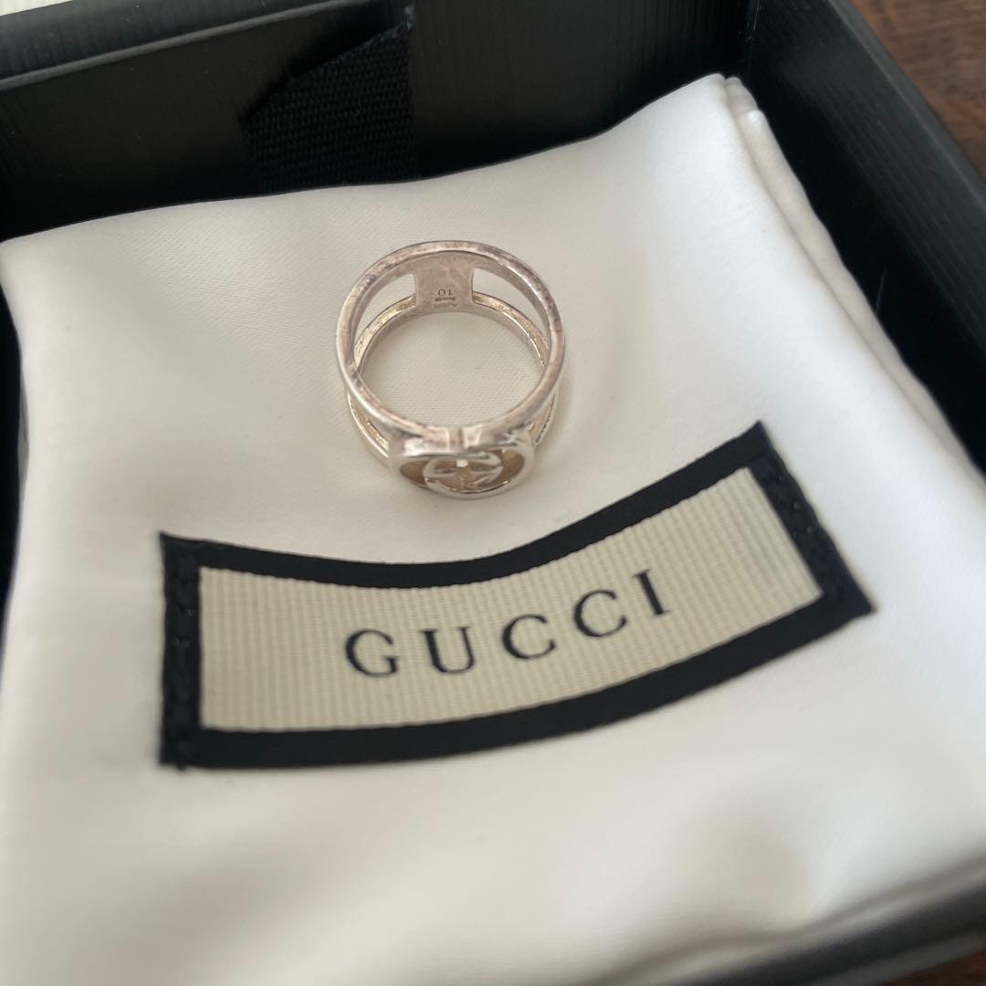GUCCI ダブルGロゴ シルバーリング