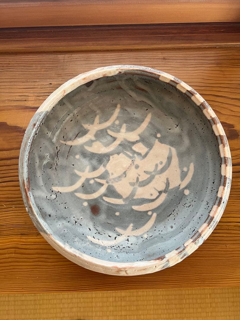 作家物 陶芸 鉢 共箱・しおり付き 銘「七斗美」 直径約29cm - メルカリ