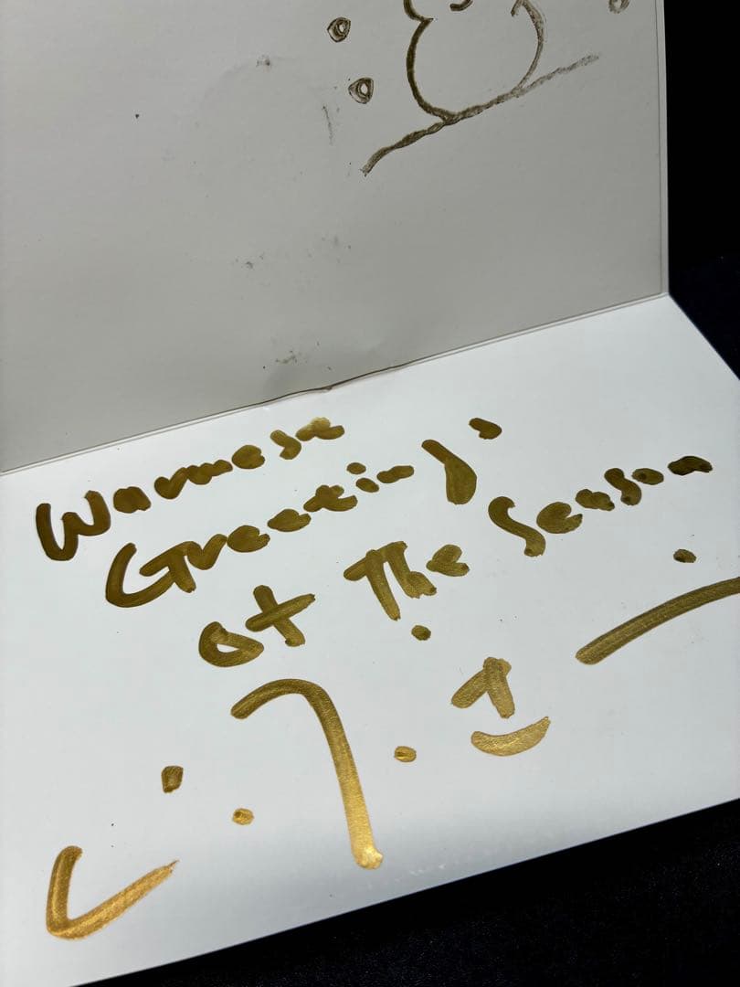 山下達郎直筆サイン入りクリスマスカード➕オリジナルカード2枚