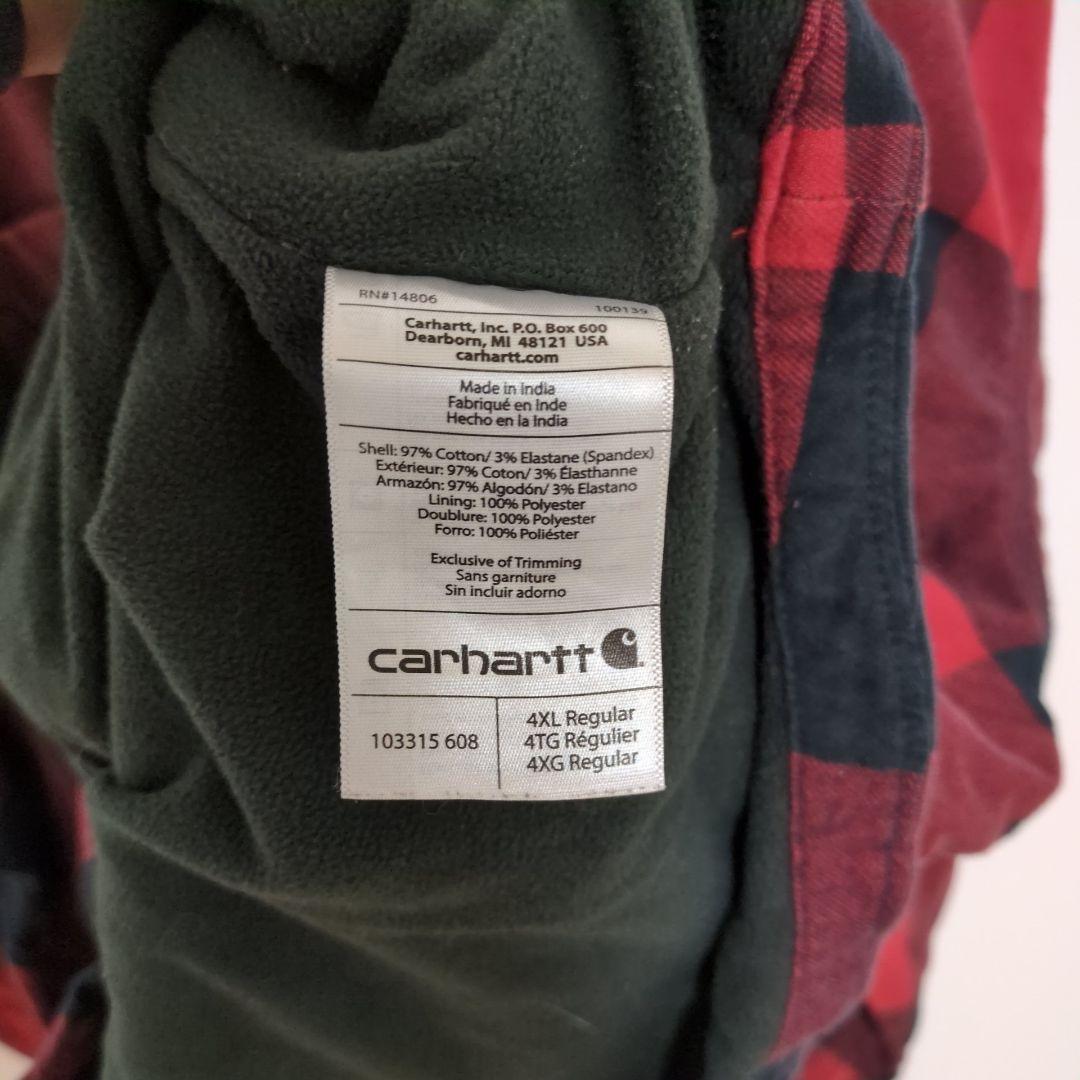 F17【US輸入】Carhartt　シャツジャケット【メンズ4XL】チェック