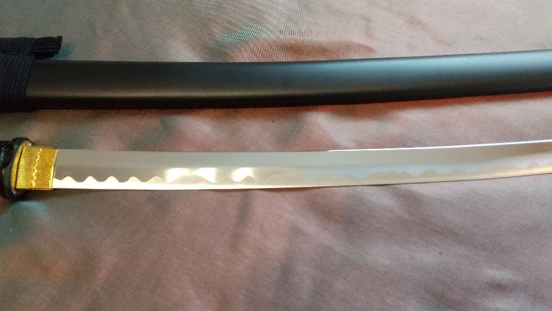 【互の目刃紋】模造刀 舞踊 模擬刀 拵え 喰出し鍔 刀剣 日本刀 刀