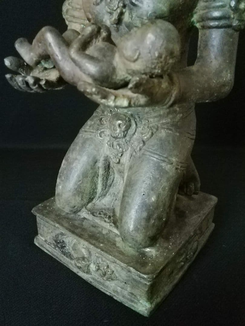 逸品 青銅牛神供犧子像 仏教 インド 中国 チベット 牛頭 ガジュラーホ