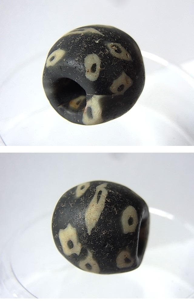 ☆C0502☆古代 (06) ガラスビーズ とんぼ玉 イスラム モザイク眼 美術