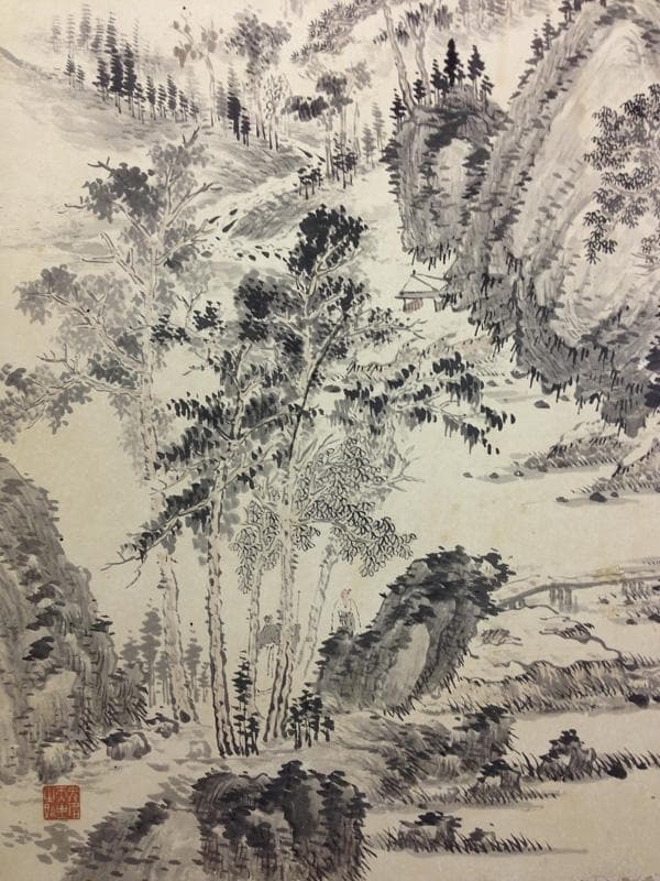 ☆古美術！ 木戸竹石 水墨山水 文人画