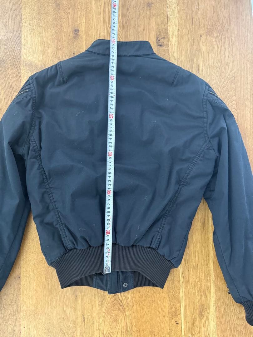 グリフィン 黒 ボンバージャケット ジッパー付き Griffin ブラック