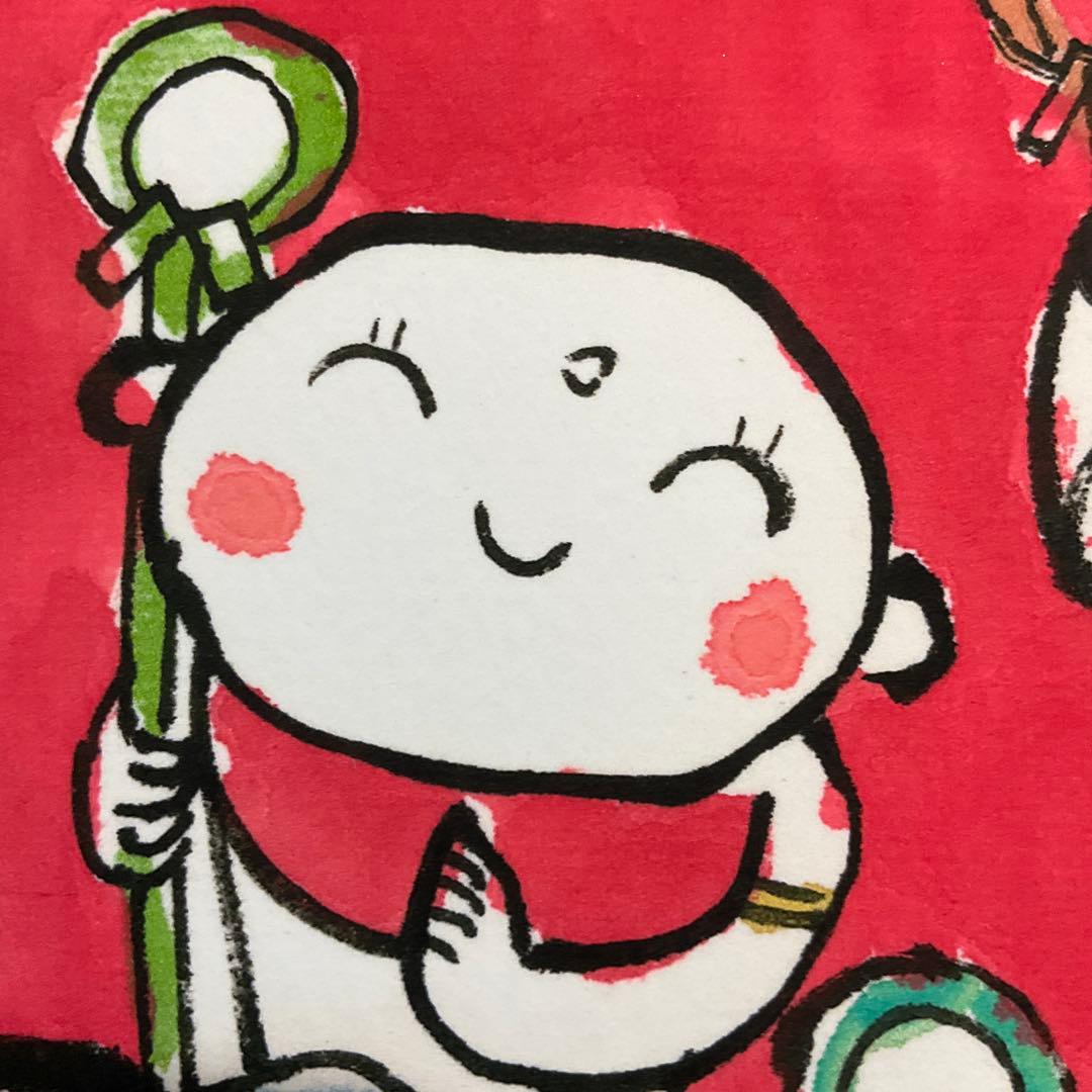 絵画・額縁・版画・安川眞慈・新品未使用・無事・赤富士・美術品