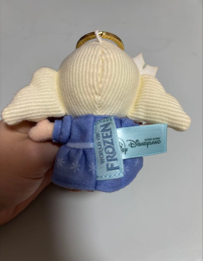 香港ディズニー アナ エルサ ぬいぐるみキーチェーン アナ雪 クリスマス