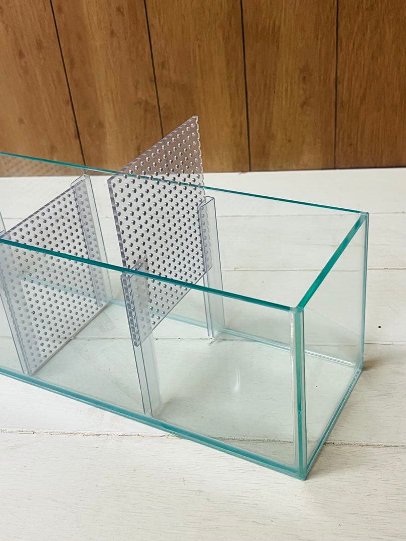 ラスト1台 超特注900×135×150㎜ 7室水槽 クリアシリコン