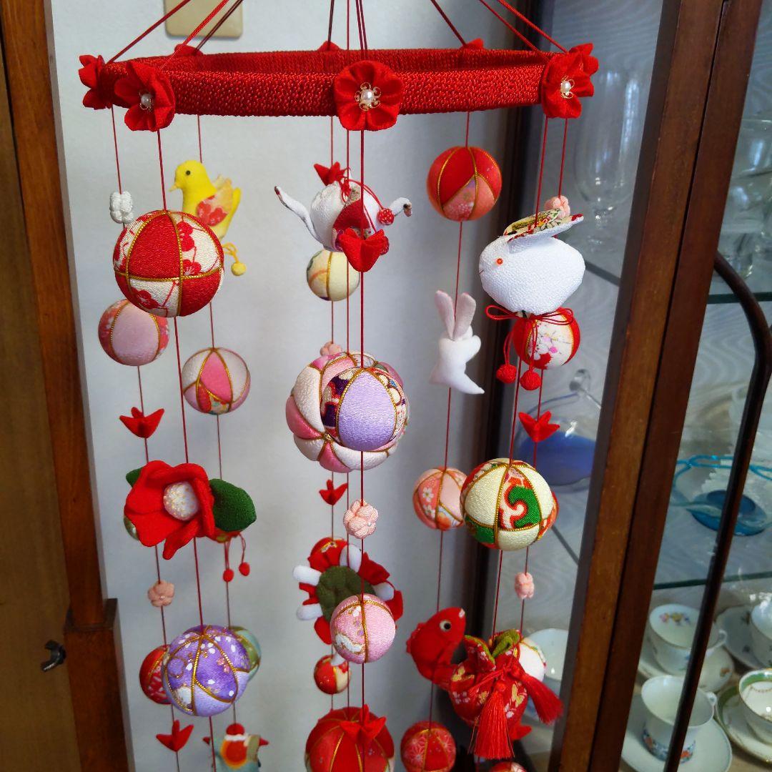 ちりめん細工　お雛様下げ飾りさげもん(大)