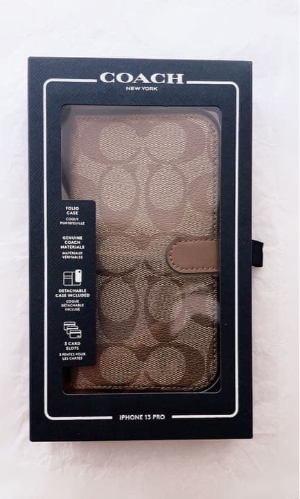 COACH ・iPhone 13 Pro Folioシグネチャーキャンパス COACH コーチ